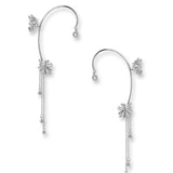 Turn all day Ear cuffs with Droplets white gold