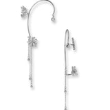 Turn all day Ear cuffs with Droplets white gold