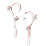 Turn all day Ear cuffs with Droplets rose gold