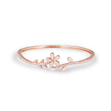 Cat eye rose gold bracerlet