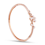 Cat eye rose gold bracerlet