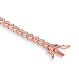 Classic solitaire tennis Bracelet Rose Gold