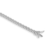 Classic solitaire tennis Bracelet White Gold