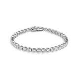 Classic solitaire tennis Bracelet White Gold