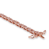 Diamond cut Tennis Bracelet Rose gold