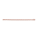 Diamond cut Tennis Bracelet Rose gold