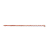 Pear cut tennis bracelet rose gold