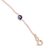 Amulet of evil eye bracelet - rose gold