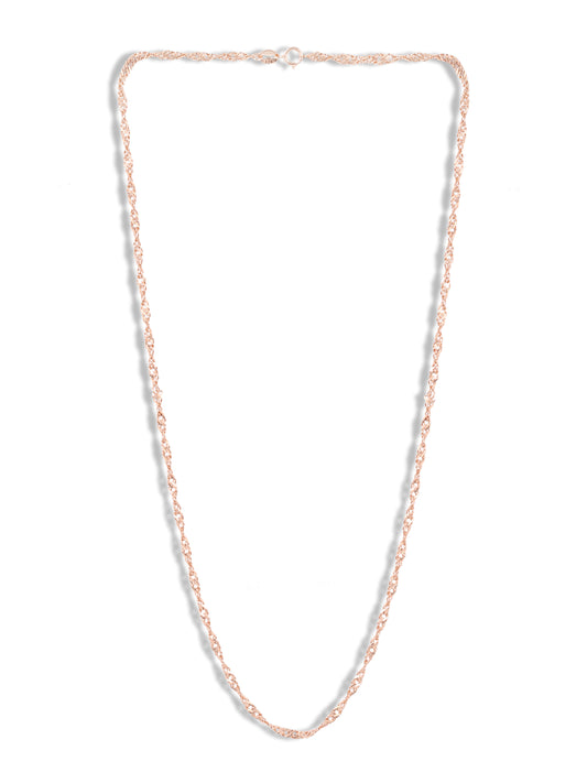 Unisex Rope chain Rose gold Chain