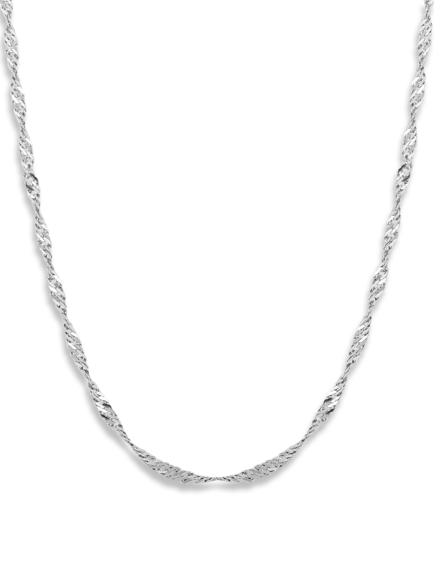 Unisex Rope chain White gold Chain
