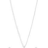 Pendant Earrings Set Sliver