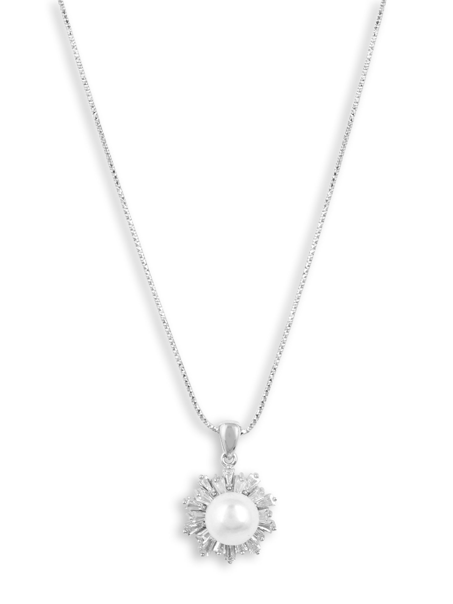 Pearl flower pendant set