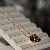 Rose Gold Hoop pendant with chain