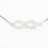 Infinity Bracelet in white Gold