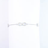 Infinity Bracelet in white Gold