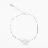 Clover Bracelet in White Gold