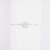 Clover Bracelet in White Gold