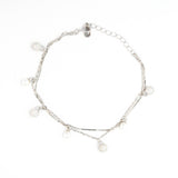Hall of fame 2 layeres Bracelet in White Gold