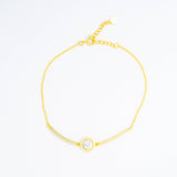 Princess diana solitare Gold bracelet