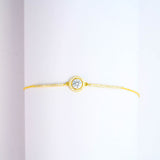 Princess diana solitare Gold bracelet