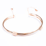 Doudle Band  Bracelet in Rose Gold