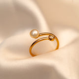 Pearl Ring Rose Gold