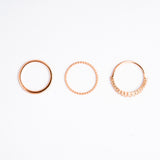 Eternity Wedding band rings in Rose Gold