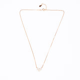 Heart Shaprd  Pendant Chain in Rose Gold