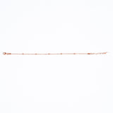 Granulated Station Bracelet in Rose Gold