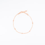 Granulated Station Bracelet in Rose Gold