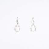 Carissa Wedding Earrings in White Gold