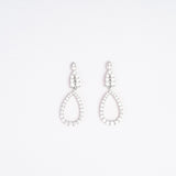 Carissa Wedding Earrings in White Gold