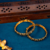 Deep Nakas Peacock 24kt Gold Plated Bangles