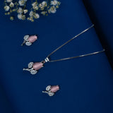 Flower Blossom earrings in White Gold