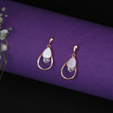 Dancing Drops of heaven Earrings in Rose Gold