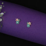 Garden of Flowers studs in Rose Gold