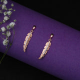 Blissful leaves Earrings in Rose Gold