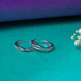 CrissCross Toe Ring in White Gold