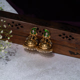 Mangao Kundan Deep Nakas Gold Plated Jhumkas