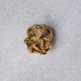 Deep Nakas Bala Krishna Ring 24kt Gold Polish