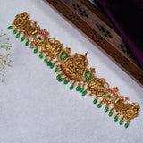 Deep Nakas Lakshmi With Polkis 24kt Gold Plated waistband/Vadiyanam