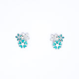 Garden of Flowers studs in White Gold