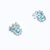Garden of Flowers studs in White Gold