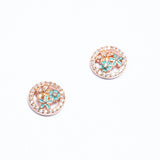 Floral studs Rose Gold