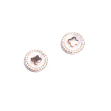 MOP Floral studs in Rose Gold