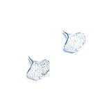 Clamp studs in White Gold