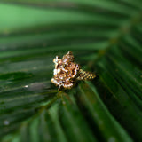 Deep Nakas Ganapathi Ring in 24kt Gold polish