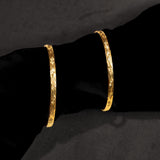 Khila Bangles size is 2.6 with 24kt Gold polished