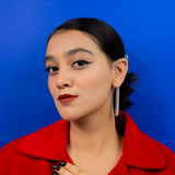 Butterfly Ear cuffs With 3 Layer Dangling's Sliver (4B)