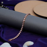 Classic Solitaire Tennis Bracelet In Rose Gold